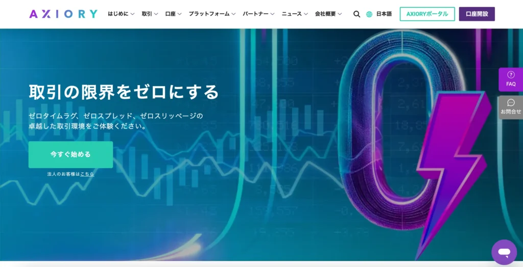 海外FXおすすめ業者比較ランキング10位はAXIORY