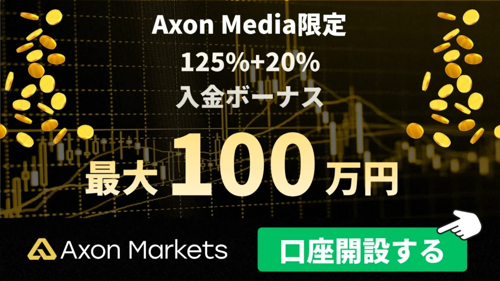 10位 AxonMarkets:125%+20%【当サイト限定】